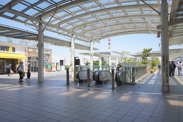 さいたま新都心駅からの行き道写真