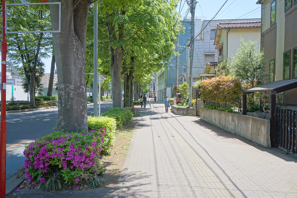 さいたま新都心駅からの行き道写真